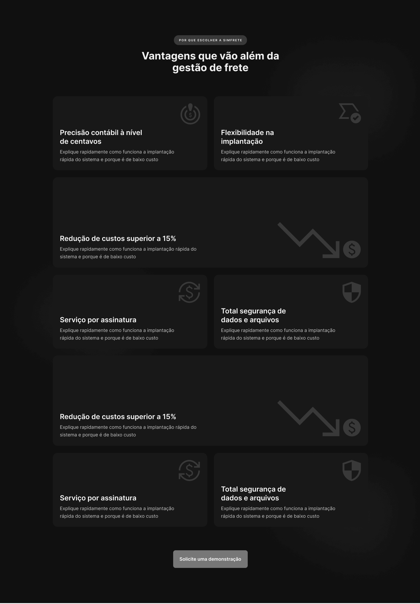 Notebook ilustrando um case de criação de website para empresa de produto SaaS, a Simfrete